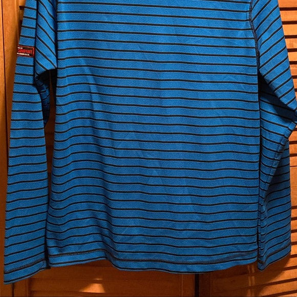 Vintage Lauren Ralph Lauren Blue/Black Striped Performance Shirt - Picture 12 of 12